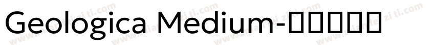 Geologica Medium字体转换